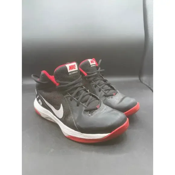 Nike Men’s The Air Overplay IX Basketball Shoe - Black/Red - US 9 YouTube main image 4